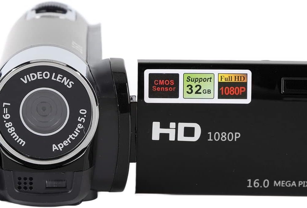 1080P HD Camera Camera Camcorder, 16MP DV Camera 16x Digital Zoom Video Camera, 2.7in TFT Rotatable Screen, Built in Speakers, USB (Black) - Image 5