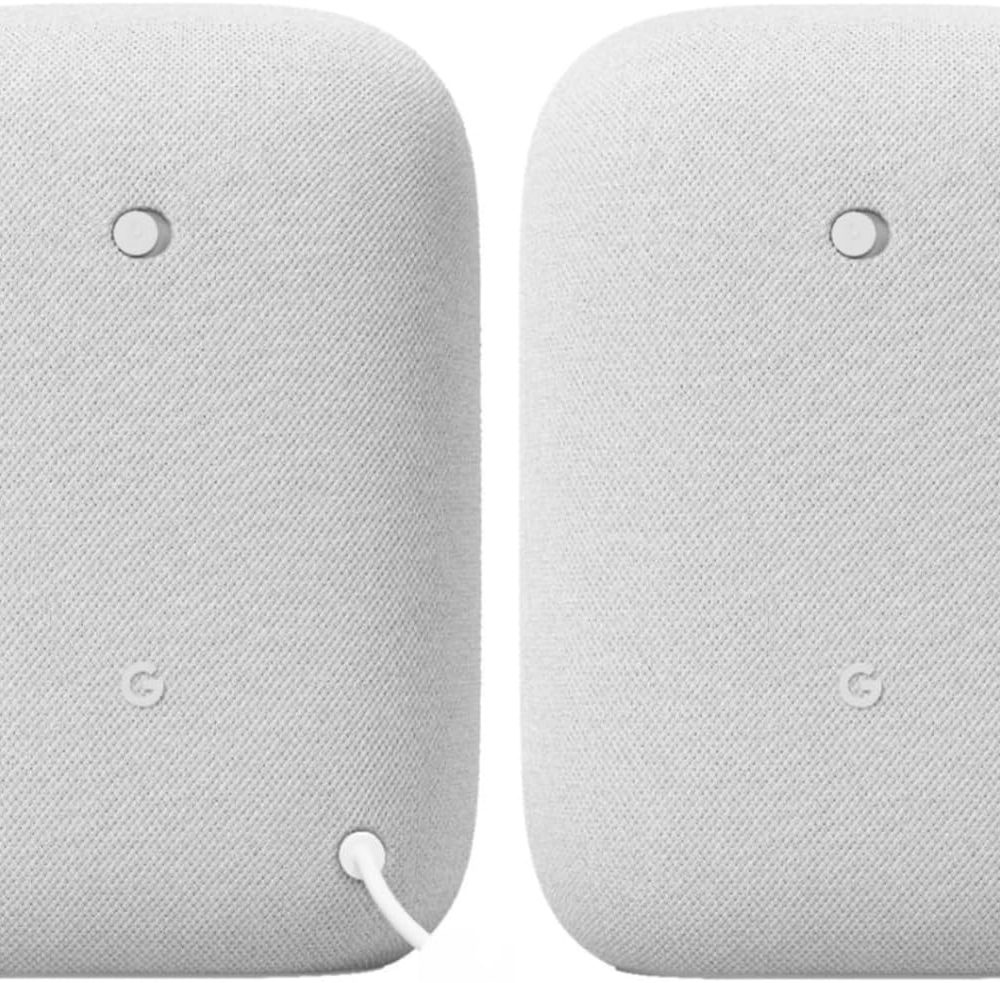 Google Audio (2-Pack) Smart Speakers – Wireless Bluetooth & Wi‑Fi Home Speaker Bundle with Powerful Stereo Sound, Multi-Room Audio Assistant Voice Control - Image 5