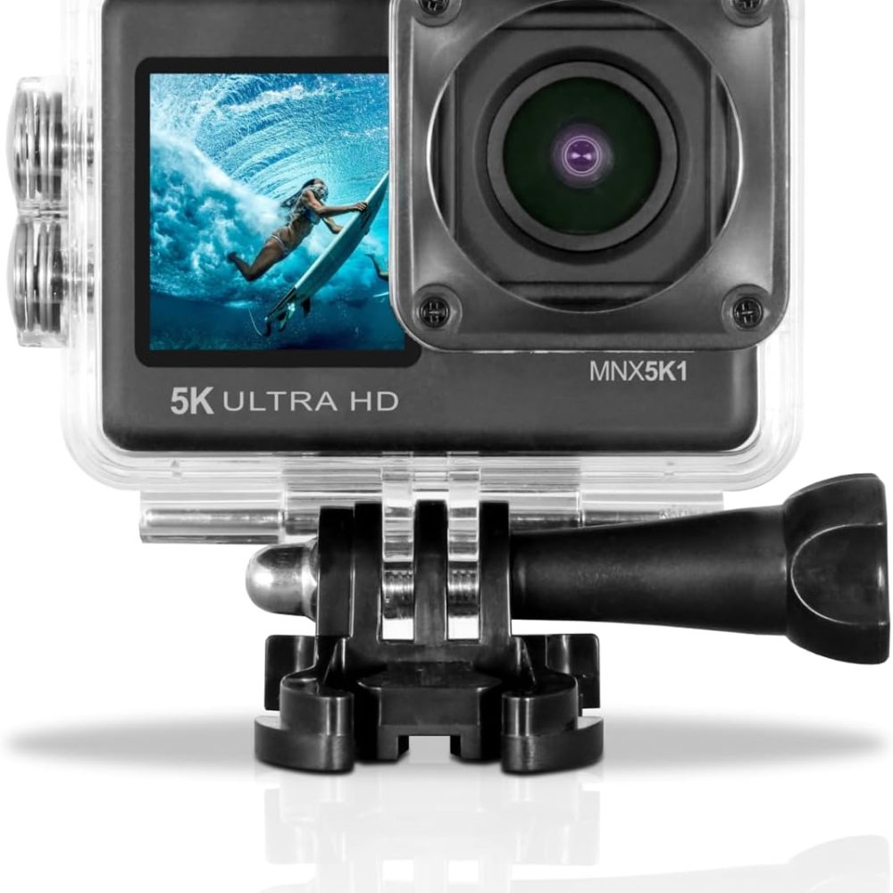 Minolta MNX5K1 5K Ultra HD / 24 MP Action Camera Kit with Waterproof Case - Image 3