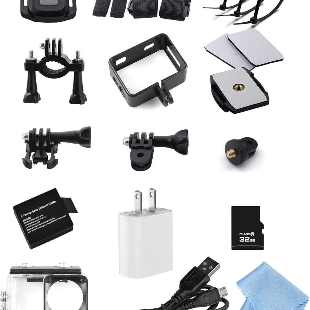 Minolta MNX5K1 5K Ultra HD / 24 MP Action Camera Kit with Waterproof Case - Image 5