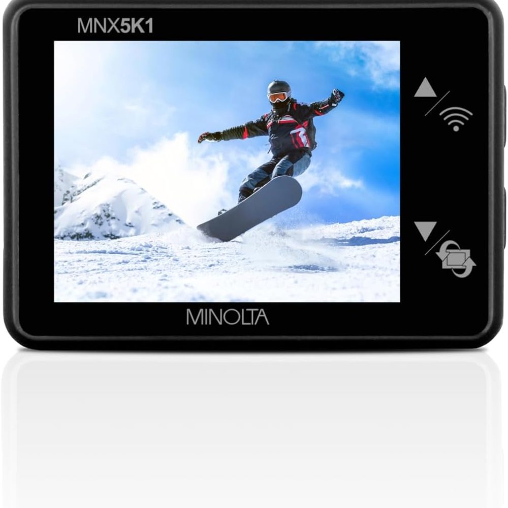 Minolta MNX5K1 5K Ultra HD / 24 MP Action Camera Kit with Waterproof Case - Image 7